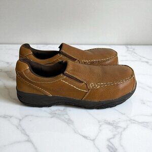 Rockport Works RK6748 Men's Extreme Light Comp Toe 12M Brown Slip-On Work Shoes